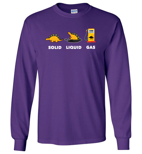 Dinosaur Solid Liquid Gas Long Sleeve