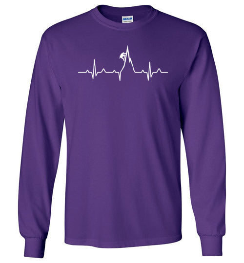 Mountain Climbing Heartbeat Long Sleeve
