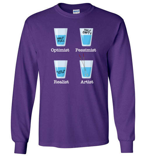 Optimist Pessimist Artist Long Sleeve