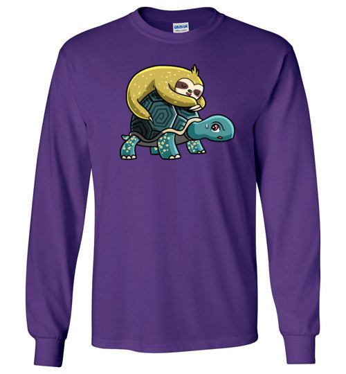 Sloth Riding Turtle Long Sleeve