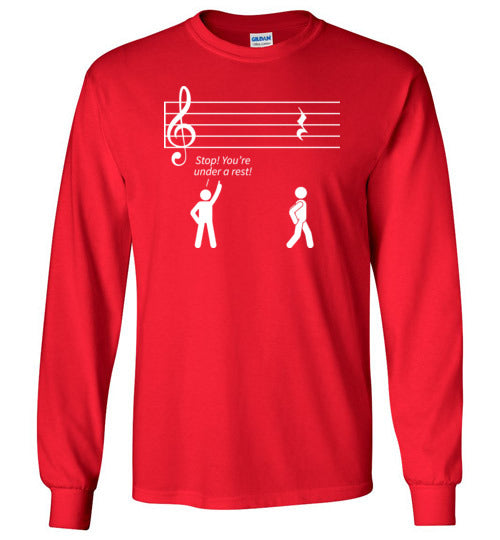 Music Stop Under A Rest Long Sleeve