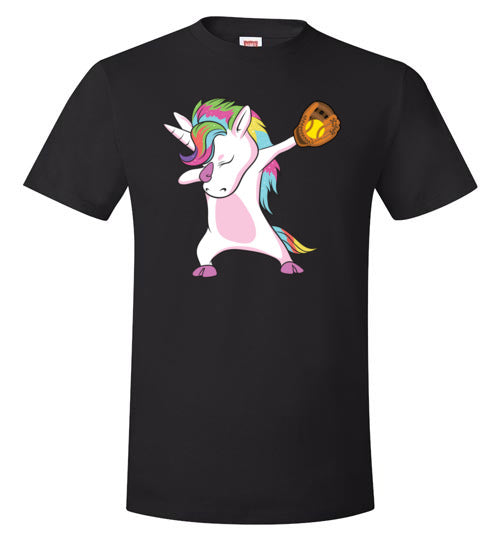 Softball Dabbing Unicorn