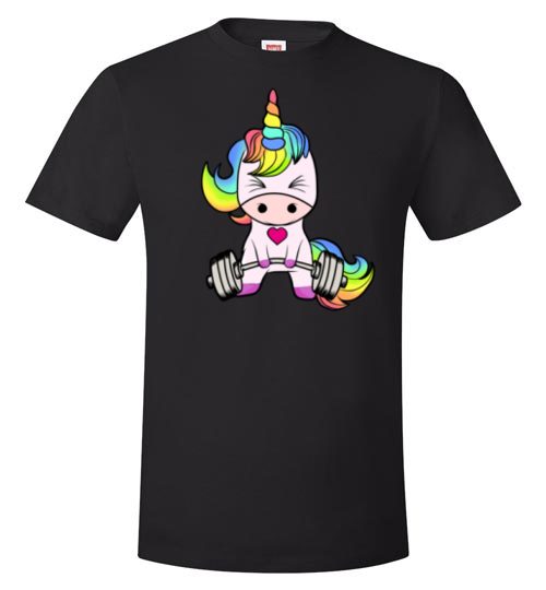 Cute Unicorn Weightlifting