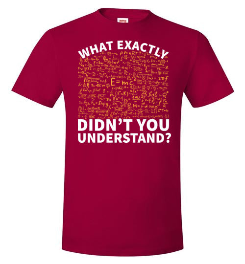 Physics What Exactly Didn't You Understand