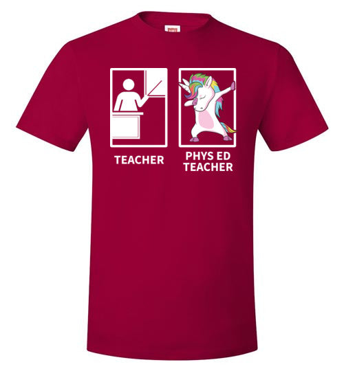 Teacher vs Unicorn Phys Ed Gym Teacher