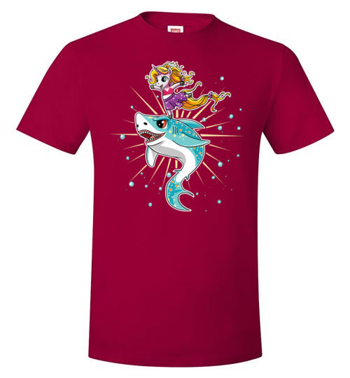 Cute Unicorn On Shark