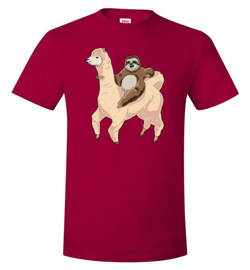 Sloth Riding A Llama