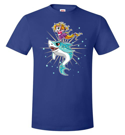 Cute Unicorn On Shark