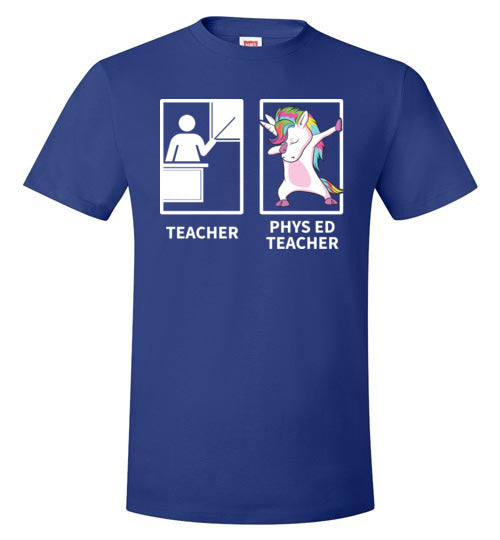 Teacher vs Unicorn Phys Ed Gym Teacher