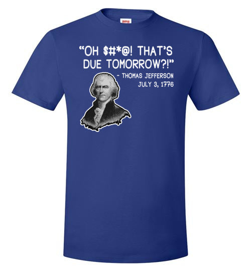 History Thomas Jefferson Due Date