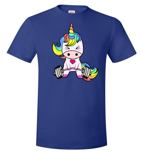 Cute Unicorn Weightlifting
