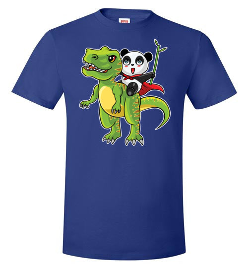 Panda Riding T-Rex Bamboo