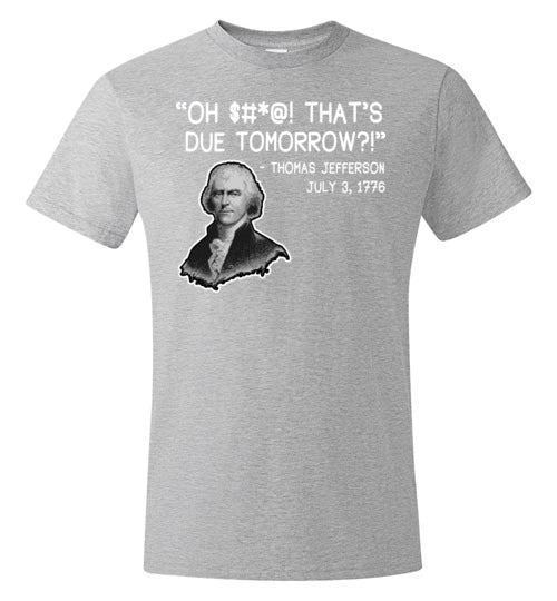 History Thomas Jefferson Due Date