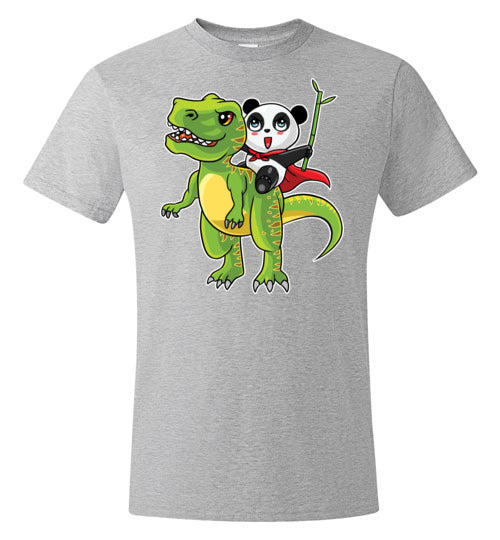 Panda Riding T-Rex Bamboo