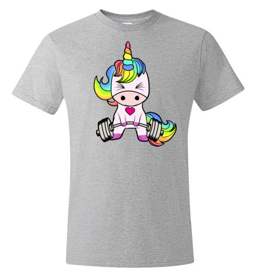 Cute Unicorn Weightlifting