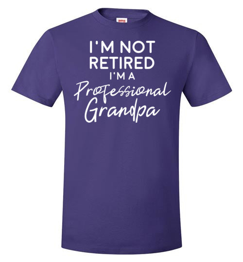 I'm Not Retired I'm A Professional Grandpa