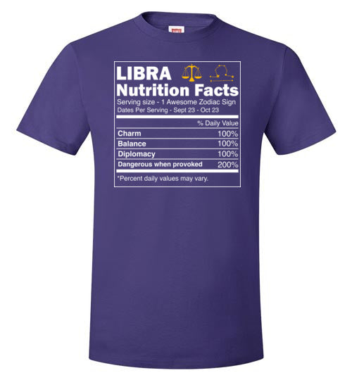 Zodiac Libra Nutrition Facts