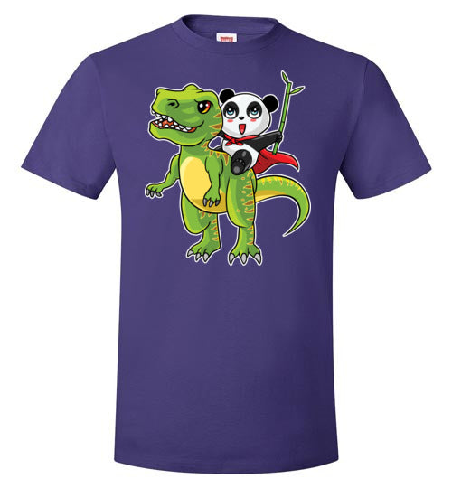 Panda Riding T-Rex Bamboo