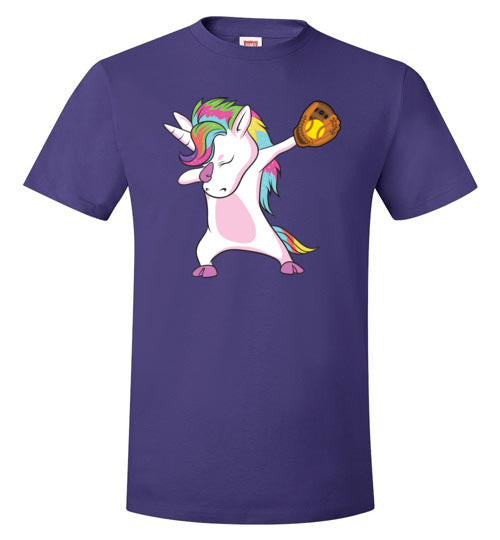 Softball Dabbing Unicorn