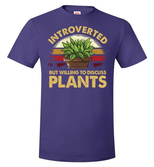 Introverted But Willing To Discuss Plants Colored