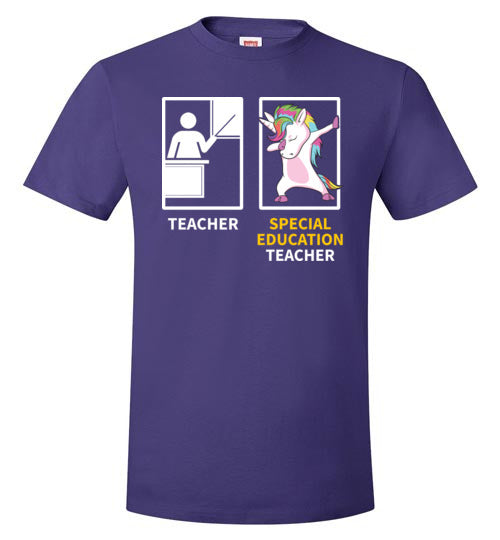 Special Education Teacher Dabbing Unicorn