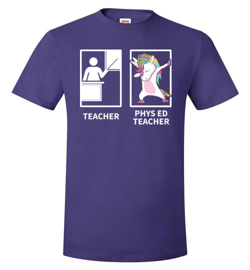 Teacher vs Unicorn Phys Ed Gym Teacher