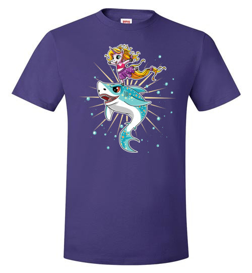 Cute Unicorn On Shark