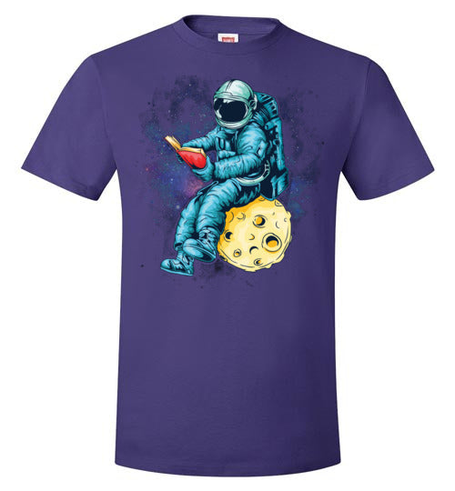 Astronaut Space Reading Book Lover