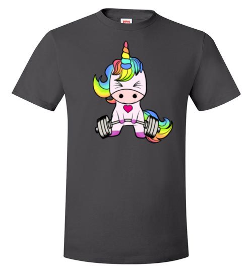 Cute Unicorn Weightlifting