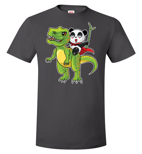 Panda Riding T-Rex Bamboo