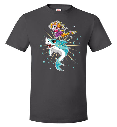 Cute Unicorn On Shark
