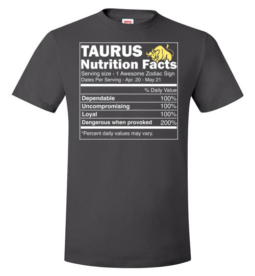 Zodiac Taurus Nutrition Facts
