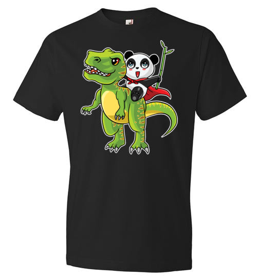 Panda Riding T-Rex Bamboo