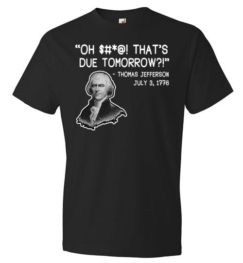 History Thomas Jefferson Due Date