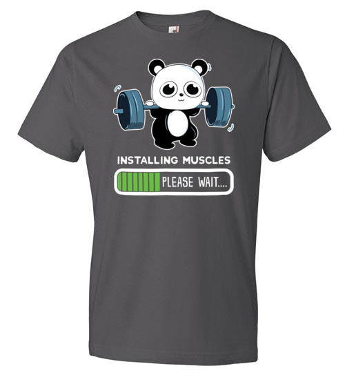 Panda Installing Muscles Gym