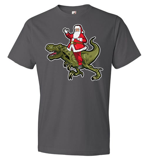 Santa Riding T-Rex