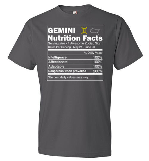 Zodiac Gemini Nutrition Facts