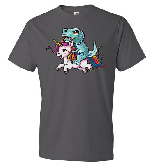 Fancy Cute T-Rex Riding Unicorn