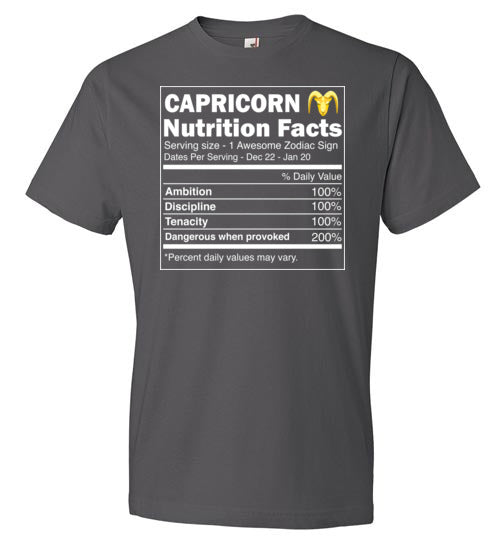 Zodiac Capricorn Nutrition Facts