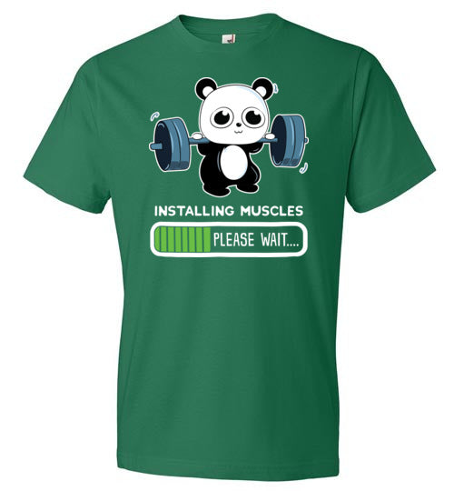 Panda Installing Muscles Gym