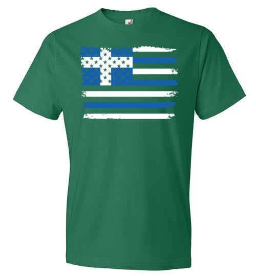 Greek American Flag