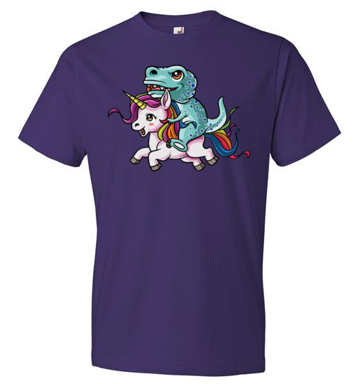 Fancy Cute T-Rex Riding Unicorn