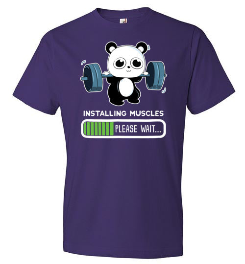 Panda Installing Muscles Gym