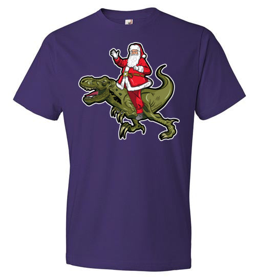 Santa Riding T-Rex