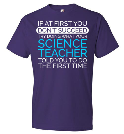 If At First Science Teacher