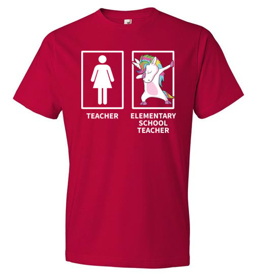 Elementary School Teacher Dabbing Unicorn