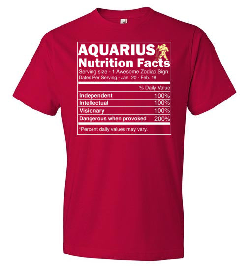 Zodiac Aquarius Nutrition Facts
