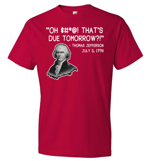 History Thomas Jefferson Due Date