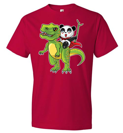 Panda Riding T-Rex Bamboo