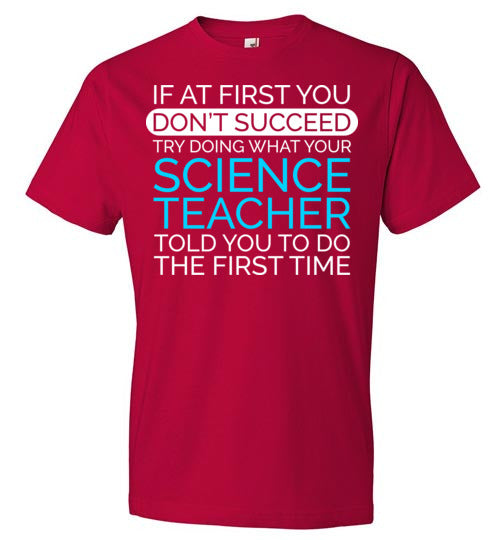 If At First Science Teacher